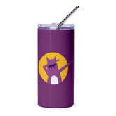 Cool Cat in Sunglasses on Purple Tumbler product